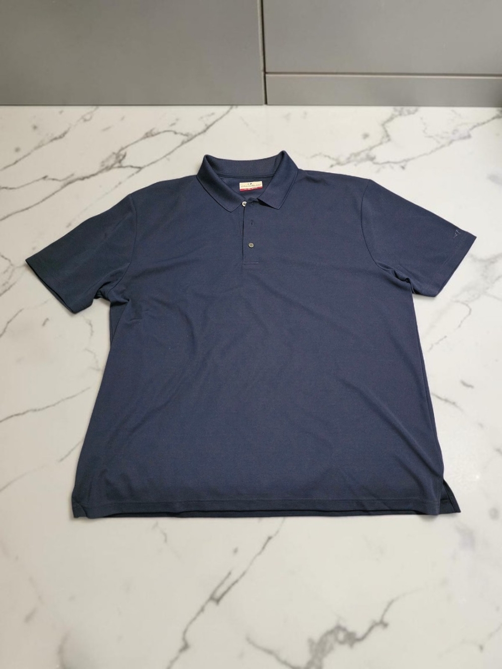 Grand Slam Men's Navy Short-Sleeve Polo - EUC